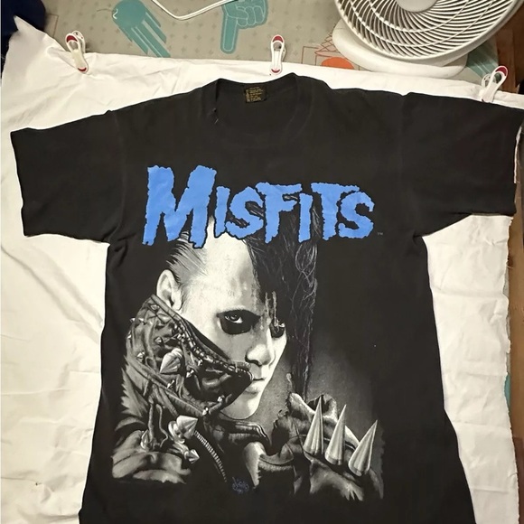 Vintage Jerry Only Misfits Graphic T-Shirt 90’s Black Single Stitch - Picture 2 of 6